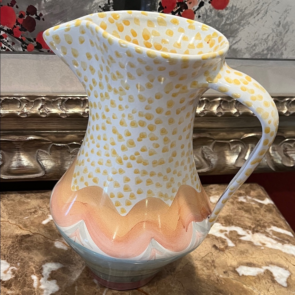 Mackenzie Childs VTG Ceramic Pitcher